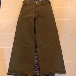 Universal Thread Sailor Wide Leg Women's Olive High Rise Jeans